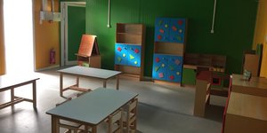 Αδεια τάξη σε παιδικό σταθμό