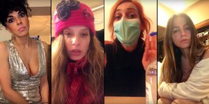 Η Μαρία Κωνσταντάκη, η Σύλβια Δεληκούρα, η Μαρία Σολωμού και η Κατερίνα Θεοχάρη