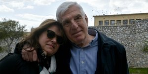 Ο Γιάννος Παπαντωνίου με την σύζυγό του