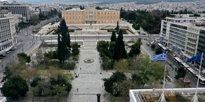 Η πλατεία Συντάγματος από ψηλά