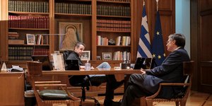 Κυριάκος Μητσοτάκης και Σωτήρης Τσιόδρας