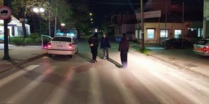 Περιπολικό σε δρόμο της Λάρισας