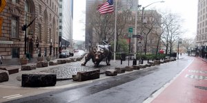 Άδειοι δρόμοι στη Νέα Υόρκη