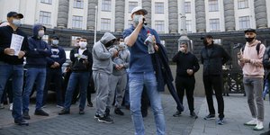 Διαδήλωση στην Ουκρανία για την άρση των μέτρων