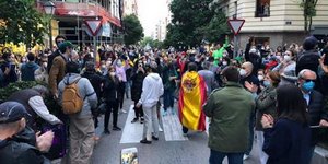 Διαδήλωση κατά του lockdown στη Μαδρίτη