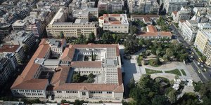 Αεροφωτογραφία του Εθνικού Μετσόβιου Πολυτεχνείου