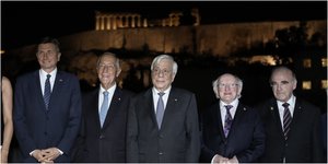 Ο Προκόπης Παυλόπουλος με τους ΠτΔ στη διακήρυξη των Αθηνών
