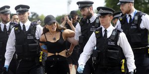 Η αστυνομία προχώρησε σε 19 συλλήψεις σε διαδήλωση στο Λονδίνο