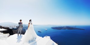 Γάμος στη Σαντορίνη στην εποχή του κορωνοϊού