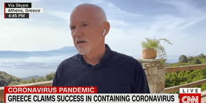 Ο Γιώργος Παπανδρέου βγήκε στο CNN μέσω Skype -Η απίστευτη θέα από το καινούργιο του σπίτι