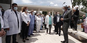 Ο Κυριάκος Μητσοτάκης στο Θεραπευτήριο «Ο Άγ. Παντελεήμων»