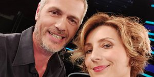 Ο Μάριος Αθανασίου και η Ευδοκία Ρουμελιώτη στο πλατό του Stil Standing