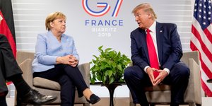 Ανγκελα Μέρκελ και Ντόναλντ Τραμπ
