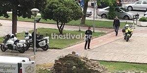 Αστυνομικές δυνάμεις στη Ροτόντα