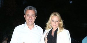 Ο Νίκος Χατζηνικολάου με την Κρίστυ Τσολακάκη
