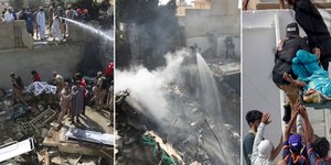 Πτώση αεροσκάφους σε σπίτια στο Πακιστάν