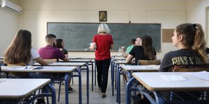 Πανελλήνιες 2020: Εικόνα από αίθουσα όπου διεξήχθησαν εξετάσεις το προηγούμενο έτος