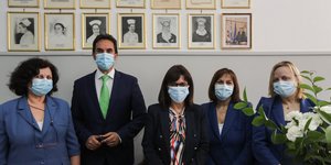 H Κατερίνα Σακελλαροπούλου στον Ευαγγελισμό/Φωτογραφία Προεδρία της Δημοκρατίας