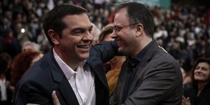 Θεοχαρόπουλος και Τσίπρας σε συνέδριο του ΣΥΡΙΖΑ
