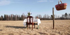 Τραπέζι για έναν στον σουηδικό αγρό
