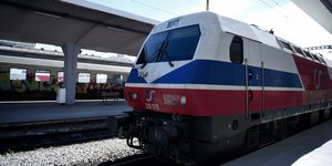 Τρένο στον σταθμό της Θεσσαλονίκης