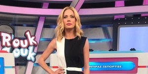 H Ζέτα Μακρυπούλια με φόρεμα στο Ρουκ Ζουκ