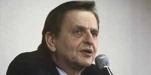 O Ούλοφ Πάλμε σε μια φωτογραφία του 1980