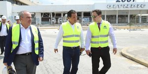 Στο εργοτάξιο της Lamda Development, στο «Ελληνικό» ο Αδωνις Γεωργιάδης