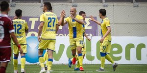 Οι παίκτες του Αστέρα πανηγυρίζουν