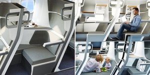 αεροπλάνο διώροφο κάθισμα