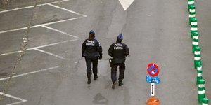 Αστυνομικοί σε δρόμο του Βελγίου 