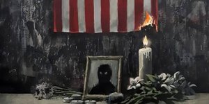 To νέο έργο του Banksy είναι φόρος τιμής στον Τζορτζ Φλόιντ