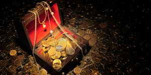 Σεντούκι με χρυσά νομίσματα