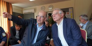 Ο Νίκος Δένδιας και ο Ζοζέπ Μπορέλ