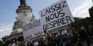 Διαδήλωση για τον Τζορτζ Φλόιντ στο Παρίσι