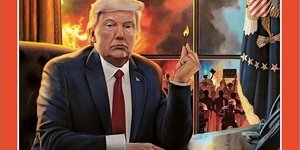 Spiegel εξώφυλλο «εμπρηστής» Ντόναλντ Τραμπ