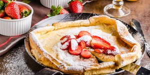 pancake με φράουλες