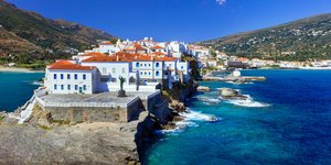 Το νησί της Άνδρου από ψηλά