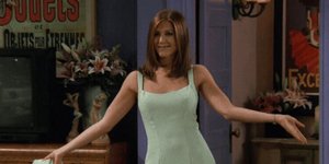 Ρέιτσελ Φιλαράκια πράσινο φόρεμα