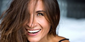 Γυναίκα χαμογελά