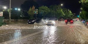 Πλημμύρες στο κέντρο της Θεσσαλονίκης