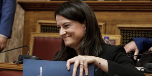 Η υπουργός Παιδείας, Νίκη Κεραμέως