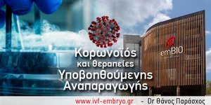 Κορωνοϊός και θεραπείες υποβοηθούμενης αναπαραγωγής