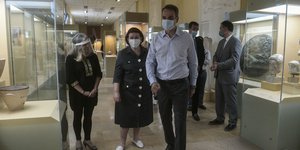 Στο Μουσείο της Αρχαίας Αγοράς ο Μητσοτάκης