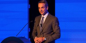 Ο Κυριάκος Μητσοτάκης μιλά στον ΣΕΒ