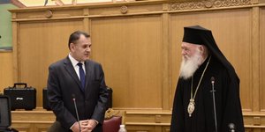 Συνάντηση Παναγιωτόπουλου-Ιερώνυμου
