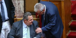 Πάνος Καμμένος και Δημήτρης Παπαγγελόπουλος