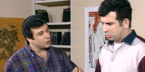 Ο Πέτρος Φιλιππίδης με τον Τάσο Χαλκιά στο Χάι Ροκ