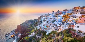 Ηλιοβασίλεμα στην Σαντορίνη