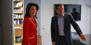 Ο Αλ. Τσίπρας και η Γ. Αγγελοπούλου